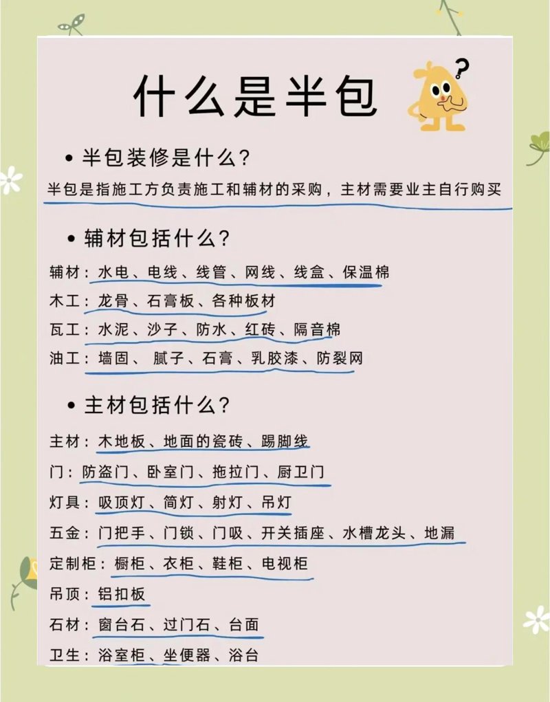 半包装修